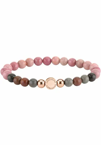 LIEBESKIND BERLIN TIME & JEWEL Beads 6mm - Armschmuck in Bijouterie, individuelles Design mit Seastone und Rhodonite Beads, perfekt als Geschenk für jede Frau, in exklusiver Geschenkbox.