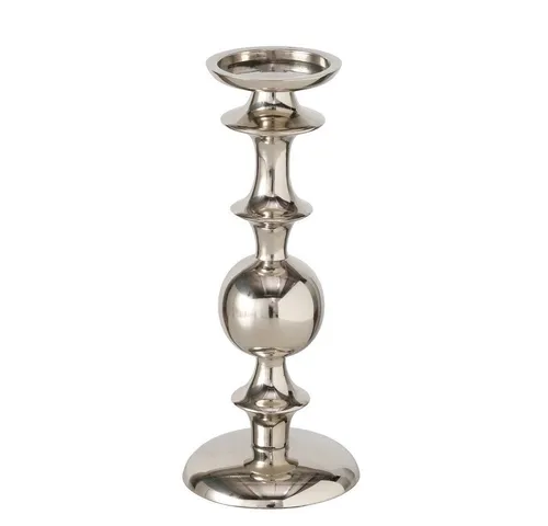 BOLTZE Kerzenleuchter Eliso – Eleganter Gold-Kerzenständer - Handgearbeiteter Kerzenleuchter aus poliertem Aluminium, 34,2 cm hoch. Ideal für stimmungsvolle Tischdekoration im Innenbereich.