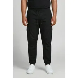 Jack & Jones PlusSize Cargohose JPSTKANE DYLAN CUFFED CARGO RET PLS Baumwollmischung, relaxed fit schwarz 40 (XXXL)