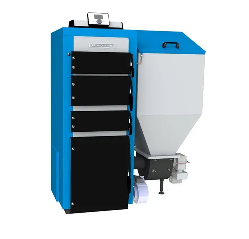 Kombikessel Pelletkessel MDP 15 Silo L – 5-15 kW Heizsystem - Brenner & Kessel mit digitaler Steuerung, moduliert von 5-15 kW, umweltfreundlich und ideal für große Räume über 100 m².