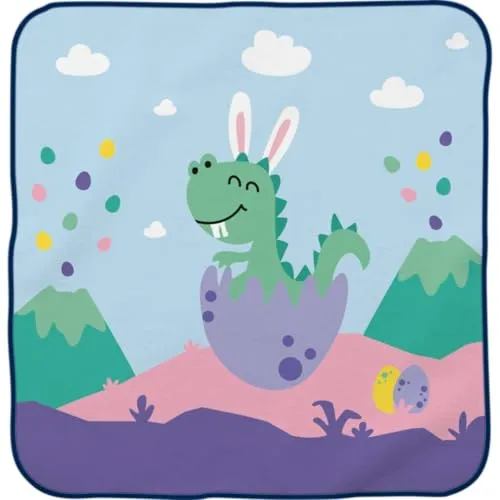 GRUSS & CO Zauberhandtuch Motiv Dino | Gästehandtuch, 30 cm x 30 cm, gepresst, Baumwolle | Geschenk für Kinder, Osternnest | 74475