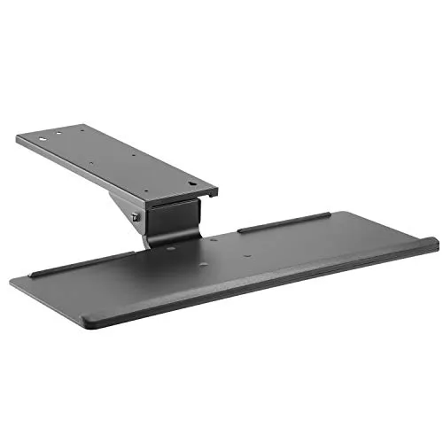 RICOO CZ0300 Tastatur Untertischhalterung, neigbar & schwenkbar - Halterungen für ergonomisches Arbeiten, neigbar bis +15°/-10° und schwenkbar bis +/-180°, für optimale Raumnutzung und Komfort im Büro oder Home Office.