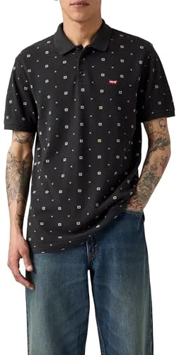 Levis Hm Polo Ebba Geo Jet Black Print P