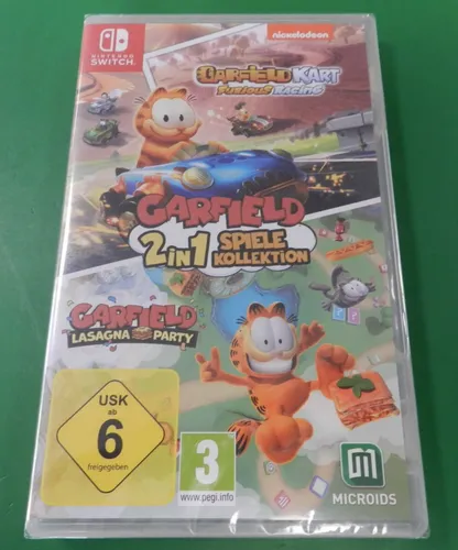 Garfield 2in1 Spiele Kollektion für Nintendo Switch - Nintendo Switch-Spiele: Doppelt Spaß für die ganze Familie mit zwei beliebten Garfield-Spielen in einer Sammlung, ideal für Spieler ab 6 Jahren!