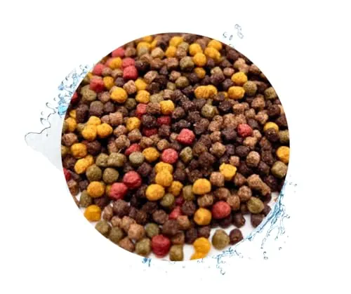 Warnick's Koifutter 10-Sorten-Mix mit Spirulina - 15 L, 3 mm mit 1 L Seidenraupen - Fischfutter für Koi & Zierfrische - schwimmend & sinkend, gut verdaulich