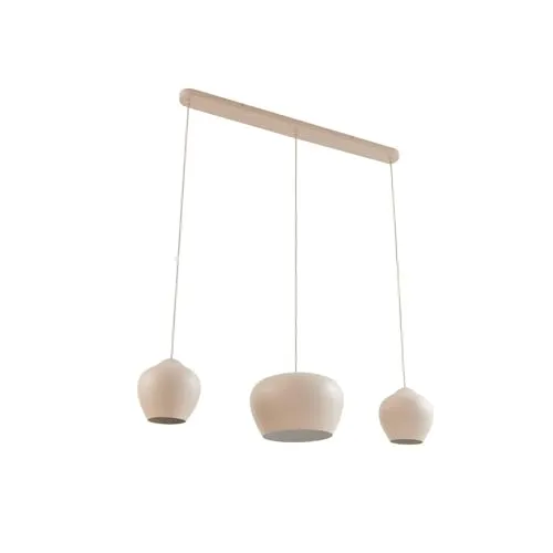Lucande Hängeleuchte Malisa - Moderne 3-flammige Pendelleuchte in Beige, ideal für stilvolle Innenräume. Hochwertige Materialien und zeitloses Design schaffen ein angenehmes Lichtambiente.
