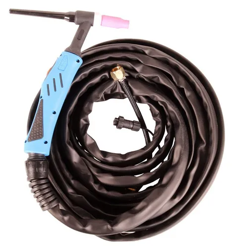WELDINGER WIG-Schlauchpaket WP26 flex 8 m mit Gummi-Außenschlauch - Das WELDINGER WIG-Schlauchpaket WP26 flex bietet 8 m Flexibilität und eine robuste Gummi-Außenhülle. Ideal für Schweißinverter, kompatibel mit vielen Standardgeräten und Abicor Binzel Ersatzteilen.