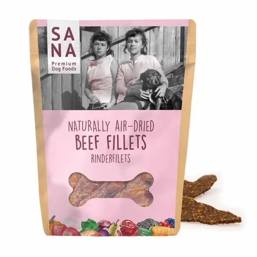 Rinderfilets Hund BARF Trockenfutter natürlich Rind Fleisch Hunde Snack Leckerli