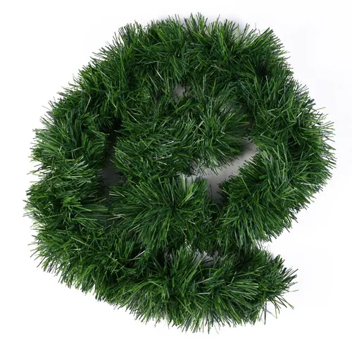 Kunstgirlande Weihnachtsgirlande 10 Meter - Flexibel einsetzbare Dekogirlande für festliche Stimmung - Nussknacker: 10 Meter lange Weihnachtsgirlande mit täuschend echtem Tannennadel-Look, flexibel formbar und ideal für Innen- und Außenbereich.