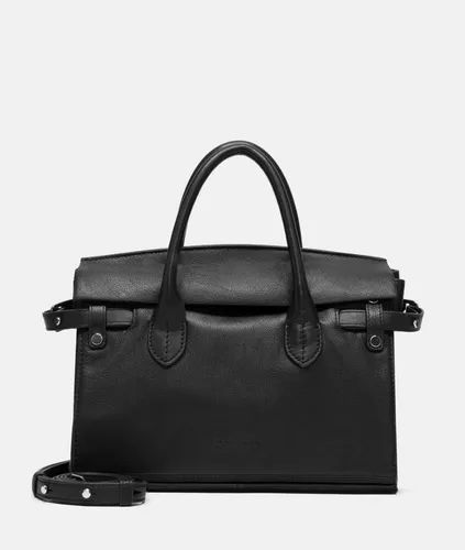 LIEBESKIND BERLIN Gloria Satchel M black - Umhängetasche aus hochwertigem Leder, stilvolles Design und viel Platz für deine Essentials.