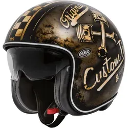 Premier Offener Helm Vintage OP9 BM L - Motorradhelm mit herausnehmbarer, waschbarer Innenausstattung und atmungsaktiver Nackenrolle für optimalen Komfort und Sicherheit.