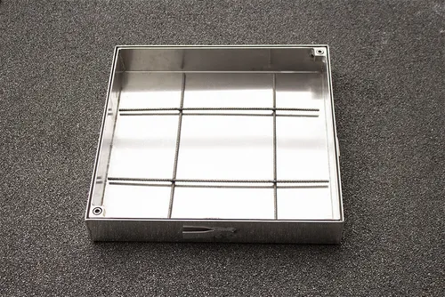 Schachtabdeckung Aluminium SAP-40/5A Kanal Schachtdeckel auspflasterbar 400x400