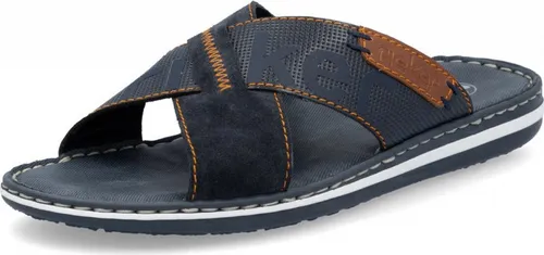 Rieker Herren Pantoletten 21098, bequeme Slipper für Männer - Clogs & Pantoletten für Herren, mit Komfortweite für mehr Freiraum und ideal für den Alltag.