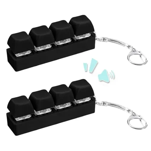 Pcs Tastatur Fidget Spielzeug, Tastatur Fidget Toys, Fidgets Keyboard, Clicker Mechanischer Schalter Stressabbau Schlüsselanhänger, für Dekompression Verbrauch Zeit, Clicker Tastenkappe Spielzeug 2