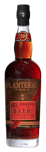Planteray Rum O.F.T.D. Overproof Rum 69% Vol. 0,7l - Karibischer Overproof Rum mit 69% Vol., perfekt für Cocktails und purer Genuss. Ausgezeichnet mit mehreren Goldmedaillen, vereint er die besten Aromen aus Guyana, Jamaika und Barbados.