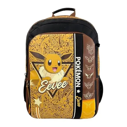 CYPBRANDS Unisex Kinder Cyp Brands-Pokémon Mochila Escolar-Eeve Rucksäcke, braun