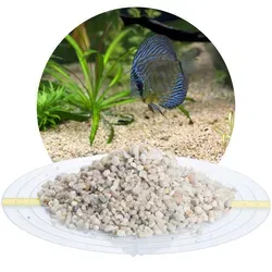 Aquariumkies beige 3,15-5,6 mm - 25 kg Sack - Aquarien Zubehör mit optimalen Bedingungen für Fische und Pflanzen. Der abgerundete Naturkies ist ideal für Aquascaping und sorgt für ein gesundes Ökosystem.