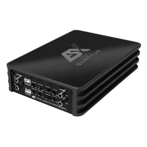 Q-FOUR 4-Kanal Verstärker - Car-HiFi-Endstufen mit 4 x 60/100 Watts RMS, ideal für kraftvollen Sound und flexible Filtereinstellungen für perfekte Klangqualität.