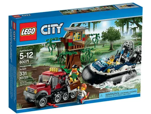 LEGO® City 60071 Verbrecherjagd im Luftkissenboot - LEGO (R) Komplette Sets & Packs, spannendes Abenteuer mit 331 Teilen für kreative Detektive von 5-12 Jahren.