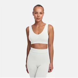 cfab (creamy fabrics) Bügelloser BH Comfy Bra-Weiß-3XL (1-tlg) weiß XXXL
