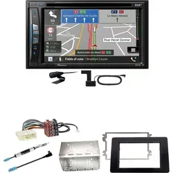 Pioneer AVIC-Z730DAB Einbauset für Opel Movano ab 2019 - Navigation & Bluetooth - Vollständiges Einbauset mit Pioneer AVIC-Z730DAB, DAB-Antenne und allen notwendigen Adaptern. Genießen Sie kabelloses Apple CarPlay, digitales Radio und eine benutzerfreundliche Navigation für Ihr Fahrzeug.