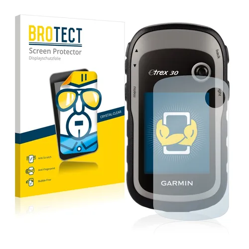 2x Display Schutz Folie für Garmin eTrex 30 Zubehör Transparent