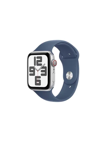 Apple Watch SE GPS + Cellular 44mm - Silver Aluminium Case - Smartwatch mit 1.78" Retina LTPO OLED Display, 4G eSIM und 50m Wasserfestigkeit. Ideal für Fitness und Alltag mit bis zu 18 Stunden Akkulaufzeit.