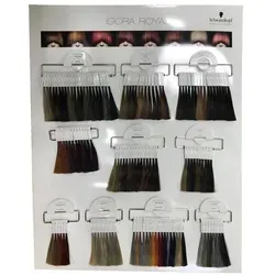 Schwarzkopf Salon Tools - Farbkarten Igora Royal Farbboard 1 Stück