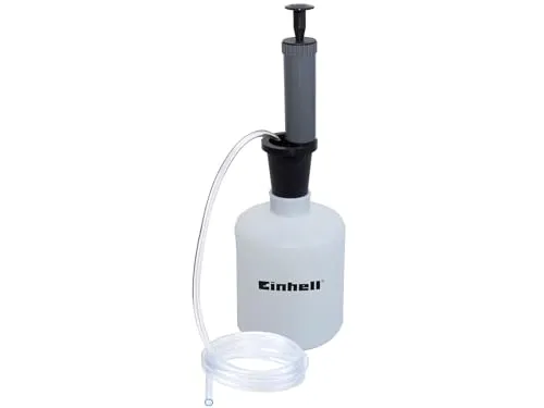Original Einhell Öl- und Benzinabsaugpumpe - Flüssigkeitsextraktoren – Handliche Pumpe mit 1,6 Liter Behälter, ideal zum einfachen Auspumpen von Benzin und Öl aus Tanks und Fässern.