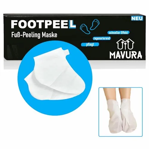 FOOTPEEL Fußpeeling Weiche Fuß-Peeling Maske Fußmaske Fussmaske, 2-tlg., Hornhaut Entferner Hornhautentferner Socken Foot Mask Aloe [2er Set]