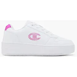 Champion Sneaker "RD18 PLATFORM GLITTER G GS", Gr. 39, WHT/OFF - Klettschuhe für sportlich-stylische Looks, einfaches An- und Ausziehen dank Klettverschluss, ideal für vielseitige Outfits.
