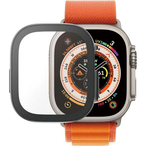 PanzerGlass Displayschutzglas Full Body für Apple Watch Ultra 49mm - Bildschirm-Schutzfolie mit kristallklarer Abdeckung, die die Berührungsempfindlichkeit bewahrt. Stoß- und wasserfest, ideal für den täglichen Gebrauch.