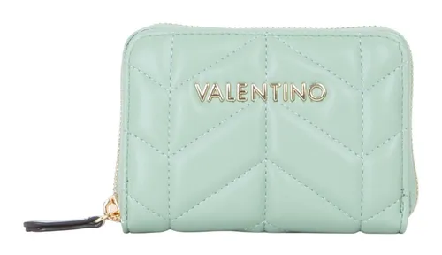 VALENTINO Petal Re Zip Around Wallet Giada mint - Damen Geldbörse in geometrischem Design, aus 100% Polyurethan, ideal für Kreditkarten und stilvolle Aufbewahrung.