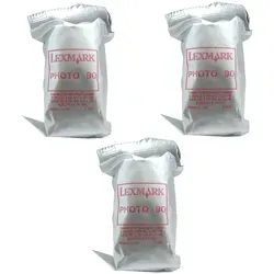 3x Original Lexmark Tintenpatrone 90 für Colorjetprinter - 3x Original Lexmark Tintenpatrone 90, ideal für eine hohe Druckqualität. Kapazität: 3 x 450 Seiten, passend für zahlreiche Druckermodelle. Perfekt für den professionellen Einsatz.