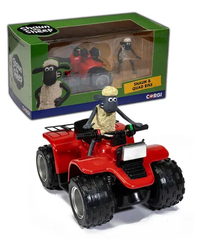 Corgi CC81002 Shaun the Sheep - Timmy Quad Bike Die-Cast Model, Collectible Char