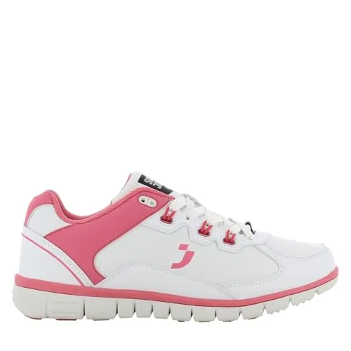 Oxypas Damen Sunny Sicherheitsschuhe, Weiß (fux) - 40 EU (6.5 UK) - Damen Industrie & Handwerk Schuhe mit rutschfester Gummisohle für optimalen Halt und EN ISO 20347 Zertifizierung für maximalen Fußschutz.