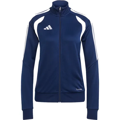 Adidas Tiro 26 League Trainingsjacke Damen - Blau - Stylische Trainingsjacke für das Fußballtraining. Mit atmungsaktiver climacool Technologie und praktischen Reißverschlusstaschen unterstützt sie dich optimal bei deinen Aktivitäten.