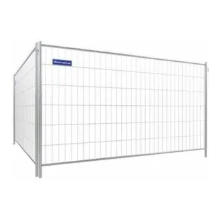 Schake Mobilzaun "Standard" 1,20 m - Zaunelement für Baustellenabsperrungen, senfgalvanisiert mit robustem Rohrrahmen und Übersteigschutz, leicht zu handhaben und ideal für sichere Baustellen.