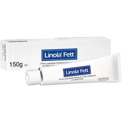 Linola Fett 150 g - Rezeptfreie Creme von Dr. August Wolff, intensiv pflegend für trockene und gereizte Haut