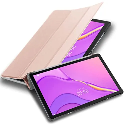 Cadorabo Hülle kompatibel mit Huawei MatePad T 10 (9.7 Zoll) T 10s (10.1 Zoll) Tablethülle ohne Auto Wake Up aus Kunst Leder Cover Hülle für MatePad T 10 (9.7 Zoll) T 10s (10.1 Zoll) Tasche in Rosa