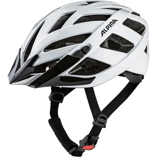 ALPINA PANOMA Classic - Leichter Touren Fahrradhelm mit LED-Licht - Fahrradhelme: Optimal belüftet und sicher, ideal für lange Fahrten. Mit integrierten Insektenschutz und Multi-Fit Light für beste Sichtbarkeit.
