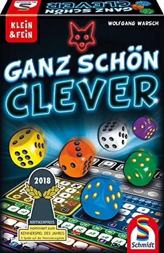 Schmidt Spiele 49340 Ganz Schön Clever - Strategisches Würfelspiel für 1-4 Spieler, ideal für gesellige Abende und interaktive Spielerlebnisse!