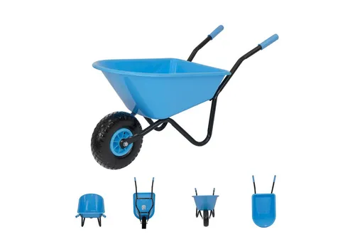 TRUTZHOLM Kinderschubkarre - Robustes Spielzeug-Gartenset für kleine Gärtner - Spielzeug-Gartenset mit 40 kg Traglast, leichtes Design aus Stahl und Kunststoff, perfekte Ergonomie für Kinder ab 3 Jahren, ideal für Gartenabenteuer.