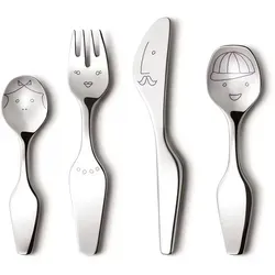 Georg Jensen - Alfredo Twist Family Kinder-Besteckset, poliert (4 tlg.)