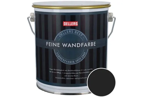 OELLERS Wandfarbe Premium, Feine Wandfarbe, 2,5 Liter Matt