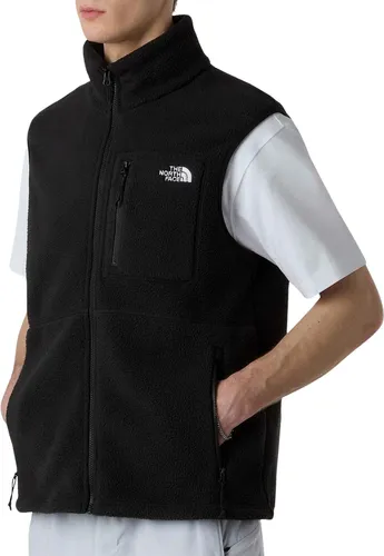The North Face YUMIORI Fleeceweste Herren - Größe S, tnf black - Stylische Fleeceweste für Herren mit Stehkragen und elastischen Bündchen; ideal für Outdoor-Aktivitäten und umweltfreundlich aus 100% recyceltem Polyester.
