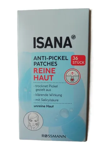 Isana Reine Haut Anti- Pickel Patches, 36 Stück- transparent ideal für unterwegs
