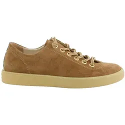 Paul Green Damen Sneaker Braun – Eleganter Komfort - Stylische Damen Sneaker aus Velourleder in Braun, ausgestattet mit elastischer Schnürung und einer bequemen Innensohle für ein angenehmes Tragegefühl.