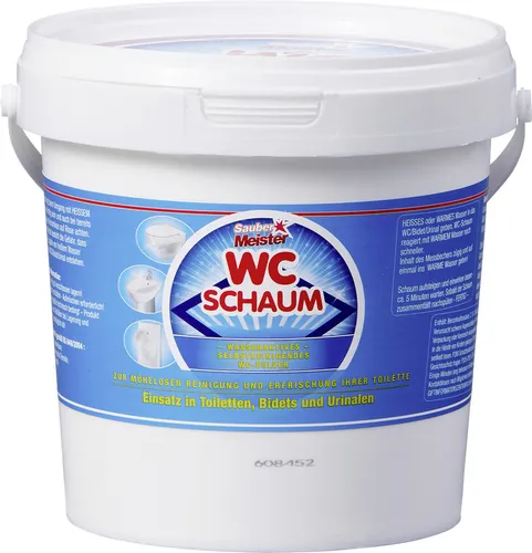 Broszio Sauber Meister WC-Zauberschaum 1 kg - WC-Reiniger mit kraftvollem Zauberschaum für eine gründliche Reinigung und frischen Duft, ideal gegen Ablagerungen und Gerüche.