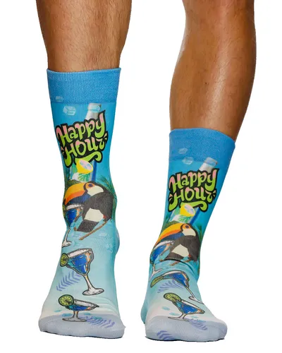 Herren WIGGLESTEPS Socken - One Size (Gr. 41/46) - Motiv: 05221 - Happy Hour 2